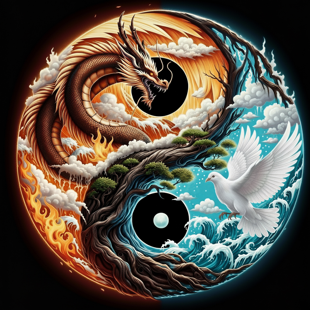 L&rsquo;arbre, la colombe et le dragon